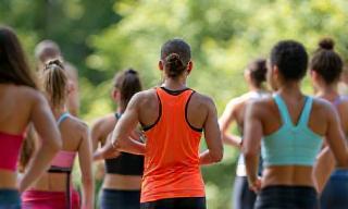 Groupe en activité physique